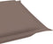 vidaXL - Ligbedkussen - 186x58x3 - cm - oxford - stof - taupe