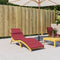 vidaXL - Ligbedkussen - 186x58x3 - cm - oxford - stof - wijnrood