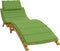 vidaXL - Ligbedkussen - 186x58x3 - cm - stof - gemêleerd - groen