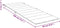 vidaXL - Ligbedkussen - 186x58x3 - cm - stof - gemêleerd - lichtgrijs