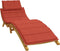 vidaXL - Ligbedkussen - 186x58x3 - cm - stof - gemêleerd - rood