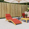 vidaXL - Ligbedkussen - 186x58x3 - cm - stof - gemêleerd - rood