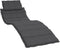 vidaXL - Ligbedkussen - 186x58x3 - cm - stof - gemêleerd - antracietkleurig