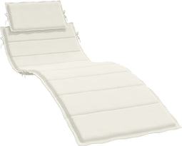vidaXL - Ligbedkussen - 186x58x3 - cm - stof - gemêleerd - crèmekleurig