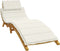 vidaXL - Ligbedkussen - 186x58x3 - cm - stof - gemêleerd - crèmekleurig