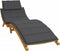 vidaXL - Ligbedkussen - 186x58x3 - cm - stof - gemêleerd - antracietkleurig