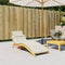vidaXL - Ligbedkussen - 186x58x3 - cm - stof - gemêleerd - crèmekleurig