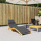vidaXL - Ligbedkussen - 186x58x3 - cm - stof - gemêleerd - antracietkleurig