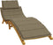 vidaXL - Ligbedkussen - 186x58x3 - cm - stof - gemêleerd - taupe