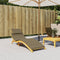 vidaXL - Ligbedkussen - 186x58x3 - cm - stof - gemêleerd - taupe