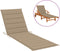 vidaXL - Ligbedkussen - 200x50x3 - cm - oxford - stof - beige
