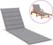 vidaXL - Ligbedkussen - 200x50x3 - cm - oxford - stof - grijs