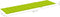vidaXL - Ligbedkussen - 200x50x3 - cm - oxford - stof - heldergroen