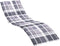 vidaXL - Ligbedkussen - 200x50x3 - cm - oxford - stof - ruitpatroon - grijs