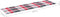 vidaXL - Ligbedkussen - 200x50x3 - cm - oxford - stof - ruitpatroon - rood
