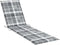 vidaXL - Ligbedkussen - 200x50x3 - cm - oxford - stof - ruitpatroon - grijs