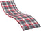 vidaXL - Ligbedkussen - 200x50x3 - cm - oxford - stof - ruitpatroon - rood