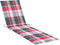 vidaXL - Ligbedkussen - 200x50x3 - cm - oxford - stof - ruitpatroon - rood