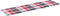 vidaXL - Ligbedkussen - 200x50x3 - cm - oxford - stof - ruitpatroon - rood