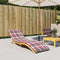 vidaXL - Ligbedkussen - 200x50x3 - cm - oxford - stof - ruitpatroon - rood