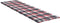 vidaXL - Ligbedkussen - 200x50x3 - cm - oxford - stof - ruitpatroon - rood