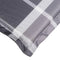 vidaXL - Ligbedkussen - 200x50x3 - cm - oxford - stof - ruitpatroon - grijs