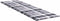 vidaXL - Ligbedkussen - 200x50x3 - cm - oxford - stof - ruitpatroon - grijs