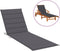 vidaXL - Ligbedkussen - 200x50x3cm - oxford - stof - antracietkleurig