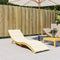 vidaXL - Ligbedkussen - 200x50x3cm - oxford - stof - crèmekleurig