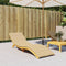 vidaXL - Ligbedkussen - 200x50x4 - cm - stof - gemêleerd - beige