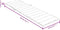 vidaXL - Ligbedkussen - 200x50x4 - cm - stof - gemêleerd - donkergrijs