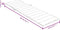 vidaXL - Ligbedkussen - 200x50x4 - cm - stof - gemêleerd - groen