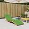 vidaXL - Ligbedkussen - 200x50x4 - cm - stof - gemêleerd - groen