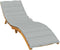vidaXL - Ligbedkussen - 200x50x4 - cm - stof - gemêleerd - lichtgrijs