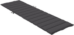 vidaXL - Ligbedkussen - 200x50x4 - cm - stof - gemêleerd - antracietkleurig