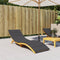 vidaXL - Ligbedkussen - 200x50x4 - cm - stof - gemêleerd - antracietkleurig
