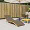 vidaXL - Ligbedkussen - 200x50x4 - cm - stof - gemêleerd - taupe
