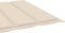 vidaXL - Ligbedkussen - 200x60x3 - cm - oxford - stof - crèmekleurig