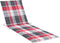 vidaXL - Ligbedkussen - 200x60x3 - cm - oxford - stof - ruitpatroon - rood