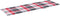 vidaXL - Ligbedkussen - 200x60x3 - cm - oxford - stof - ruitpatroon - rood