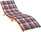 vidaXL - Ligbedkussen - 200x60x3 - cm - oxford - stof - ruitpatroon - rood