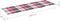 vidaXL - Ligbedkussen - 200x60x3 - cm - oxford - stof - ruitpatroon - rood