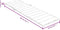 vidaXL - Ligbedkussen - 200x60x4 - cm - stof - gemêleerd - beige