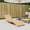 vidaXL - Ligbedkussen - 200x60x4 - cm - stof - gemêleerd - beige