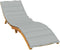 vidaXL - Ligbedkussen - 200x60x4 - cm - stof - gemêleerd - lichtgrijs