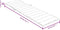 vidaXL - Ligbedkussen - 200x60x4 - cm - stof - gemêleerd - lichtgrijs