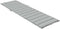 vidaXL - Ligbedkussen - 200x60x4 - cm - stof - gemêleerd - lichtgrijs