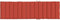 vidaXL - Ligbedkussen - 200x60x4 - cm - stof - gemêleerd - rood