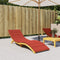vidaXL - Ligbedkussen - 200x60x4 - cm - stof - gemêleerd - rood