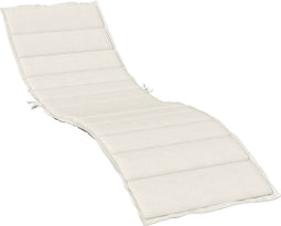 vidaXL - Ligbedkussen - 200x60x4 - cm - stof - gemêleerd - crèmekleurig